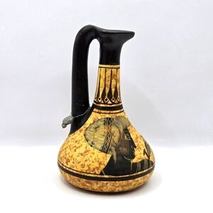 Greek Clay Vase Pitcher Museum Copy Classical Period 1500 BC No. 20 VTG 5.75"H